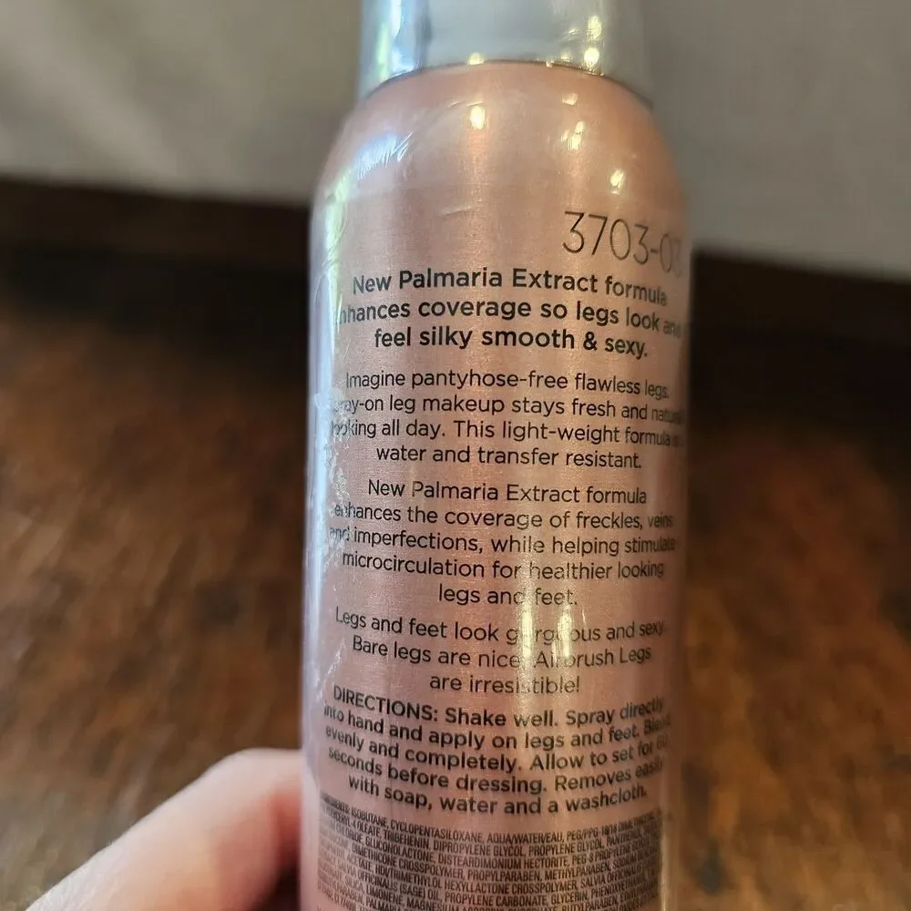 SALLY HANSEN airbrush legs spray instant tan leg makeup water resistant 4.4oz